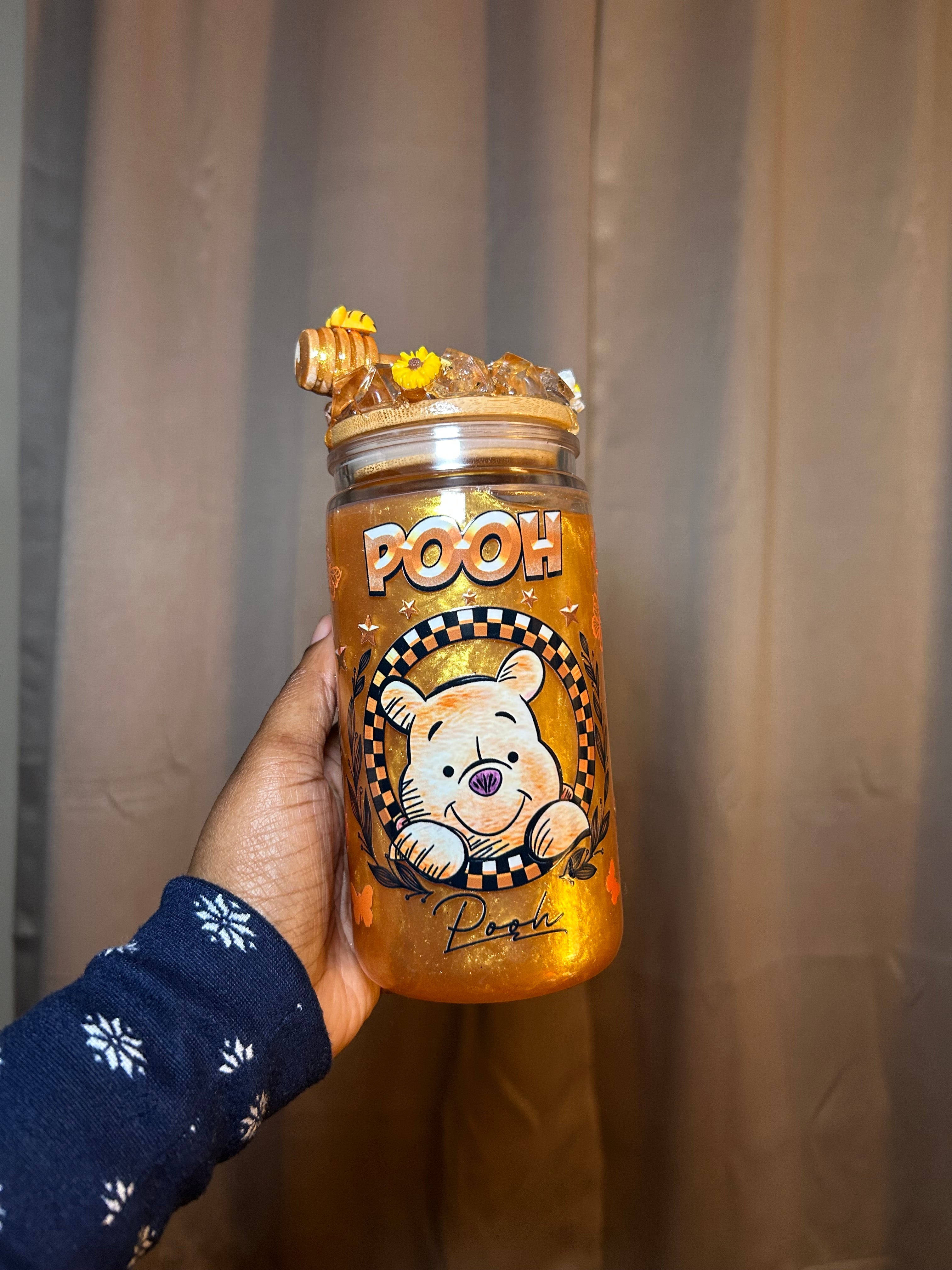 Personalized 16 oz Snowglobe Tumbler