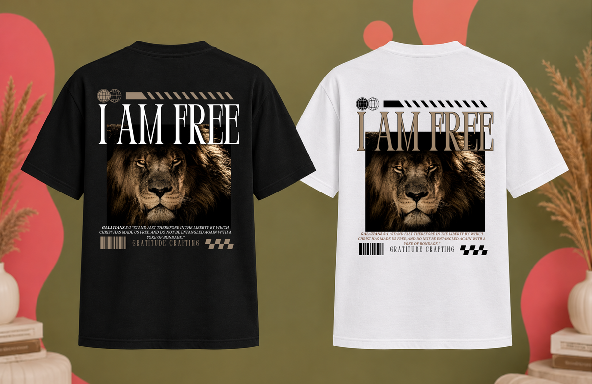 I AM FREE Lion T-Shirt