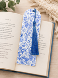 Blue Floral Bookmarks
